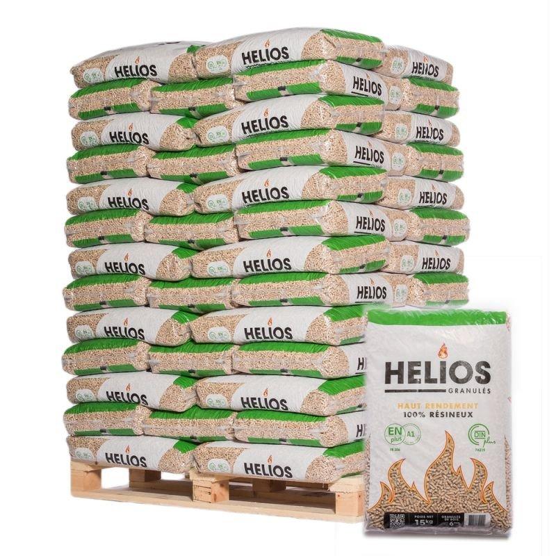Pelety Helios – paleta 65 vriec po 15 kg