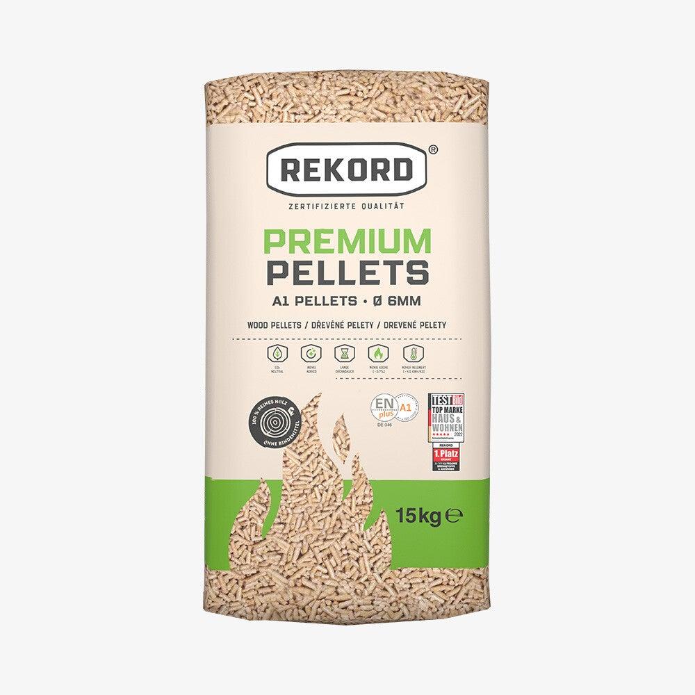 REKORD Drevené pelety A1 ENplus – Palette de (70 vriec × 15 kg )  / 1 050 kg