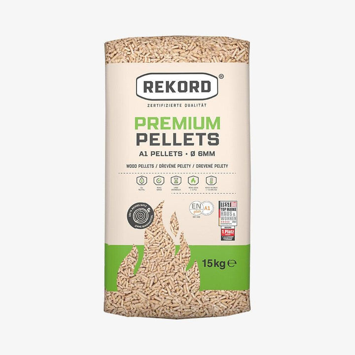 REKORD Drevené pelety A1 ENplus – Palette de (70 vriec × 15 kg )  / 1 050 kg