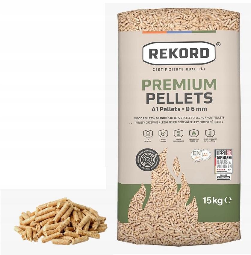 REKORD Drevené pelety A1 ENplus – Palette de (70 vriec × 15 kg )  / 1 050 kg