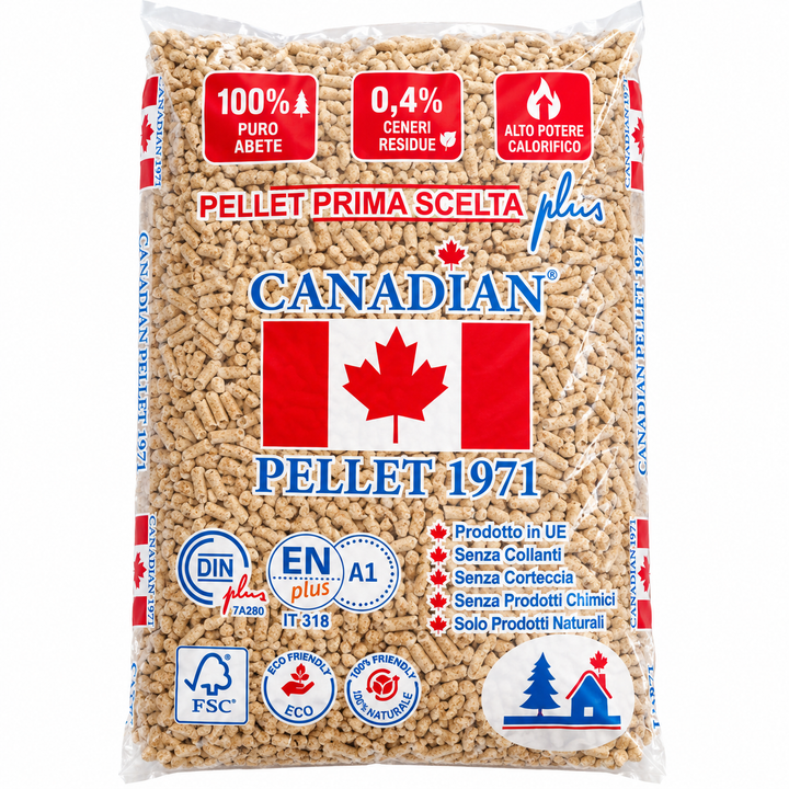 Kanadské smrekové drevené pelety– paleta 72vriec ×15kg (1080 kg)